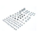 Smoothtopps, push-on cover set (74pc). Chrome