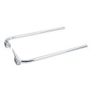 Saddlebag support bracket set. Chrome