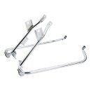 Saddlebag support bracket set. Chrome