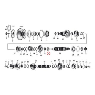 SPACER, MAINSHAFT