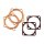 James, Knuckle head & base gasket kit. Copper/RCM