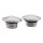 GASCAP SET POINTED CHROME BILLET