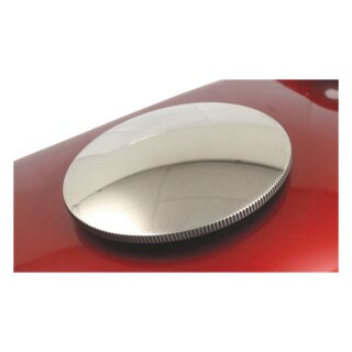 HARLEY DYNA SOFTAIL TOURING STAINLESS STEEL GAS CAP SET DOMED 96-99