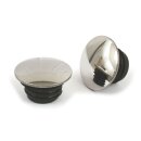 Edelstahl Tankdeckel Set flach gewölbt für...
