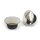 Edelstahl Tankdeckel Set flach gewölbt für Harley 96-99