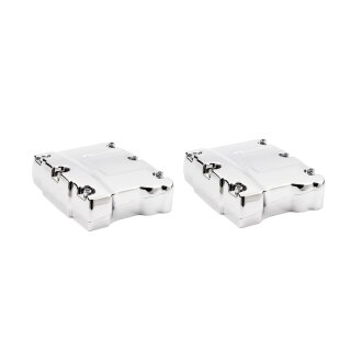Chrom OEM Style Rockerbox Rocker Cover Kit für Harley Dyna Softail Twin Cam 99-17