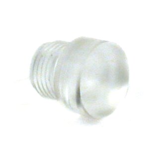 Clear plastic plug, short