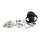 BDL Shorty Drive 2" Open Belt Kit poliert für Harley Shovel 70-78