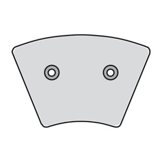 MCS, brake pads front. Organic