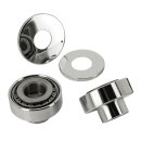 Lenkkopflager Rahmenschalen Umrüstsatz verchromt für Harley Sportster 52-77