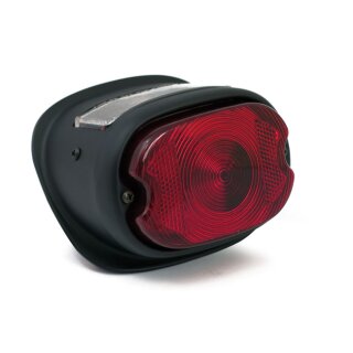 Rücklicht Old Style schwarz für Harley Modelle 55-72