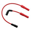 Accel, 8mm Ferro Spiral core spark plug wire set. Red