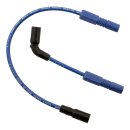 Accel, 8mm Ferro Spiral core spark plug wire set. Blue