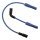 Accel, 8mm Ferro Spiral core spark plug wire set. Blue