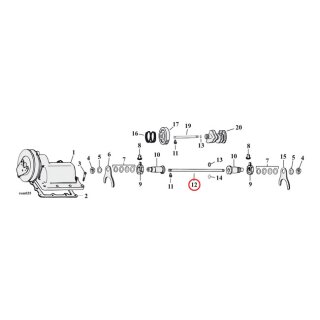 SHIFTER FORK SHAFT KIT, USA MADE