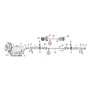 LOCK SCREW, SHIFTER CAM SHAFT