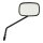 Late OEM style mirror, long stem, right side. Black