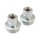 Fork tube plug set. Chrome