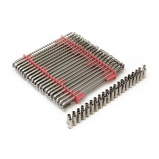 Edelstahl Speichen Set, poliert, 40 Stk. für Harley Modelle 16" 170mm