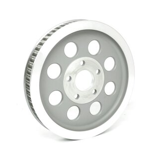 Reproduction OEM style wheel pulley 61T, 1-1/8" belt. Silver