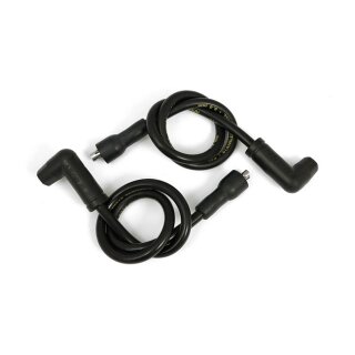 Accel, 8.8mm Stainless core spark plug wire set. Black
