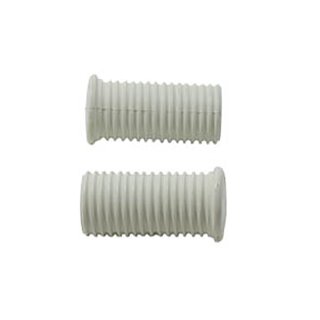 Driver Footpeg Rubber Set White