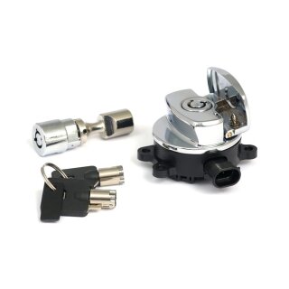 Ersatz Zündschloss Lenkschloss Kit chrom für Harley Softail 11-17