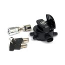 11-up ignition switch, side hinge type. Black