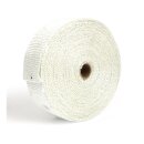 Exhaust insulating wrap. 2" wide white