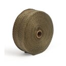 Exhaust insulating wrap. 2" wide. Copper