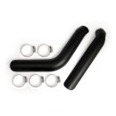 Auspuff Hitzeschilder Set schwarz für Harley Big...