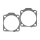 Cometic, cylinder base gasket set. Fiber 3-5/8" big bore