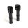 Classic Domed Lenker Riser Set schwarz für Harley Modelle mit 1" Lenker