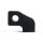 Custom headlamp mount block. Angled. Black
