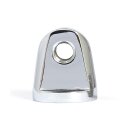 Straight cone headlamp mount block. Chrome