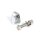 Straight cone headlamp mount block. Chrome
