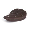 Fitzz, custom solo seat. Brown/rivets. Small. 4cm thick