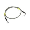 Goodridge brake line upper front, stainless clear coated