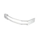 Behind tire license plate holder, axle mount. Chrome