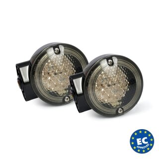 OEM Style LED Blinker schwarz getönt hinten für Harley Touring 86-23