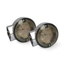 86-up style FL LED turn signals. Rear. Chrome