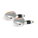 LITTLE DUKE TURN SIGNALS, CHROME (ECE)