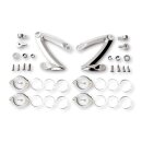 Headlamp bracket Z-style. Chrome. 38-41mm