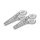 Fingers, Adj. headlamp bracket assembly long 35-37mm. Chrome