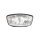Rectangular H4 headlamp unit. Clear lens