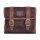 Longride, Mini waxed cotton saddlebag. Marron Brown
