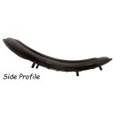 13" Black Leather Solo Seat