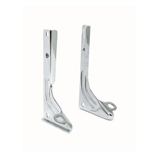 Spotlamp / passing lamp mount bracket kit. Chrome