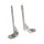 Spotlamp / passing lamp mount bracket kit. Chrome