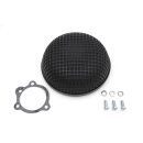 Breather style air cleaner assembly, round. Black